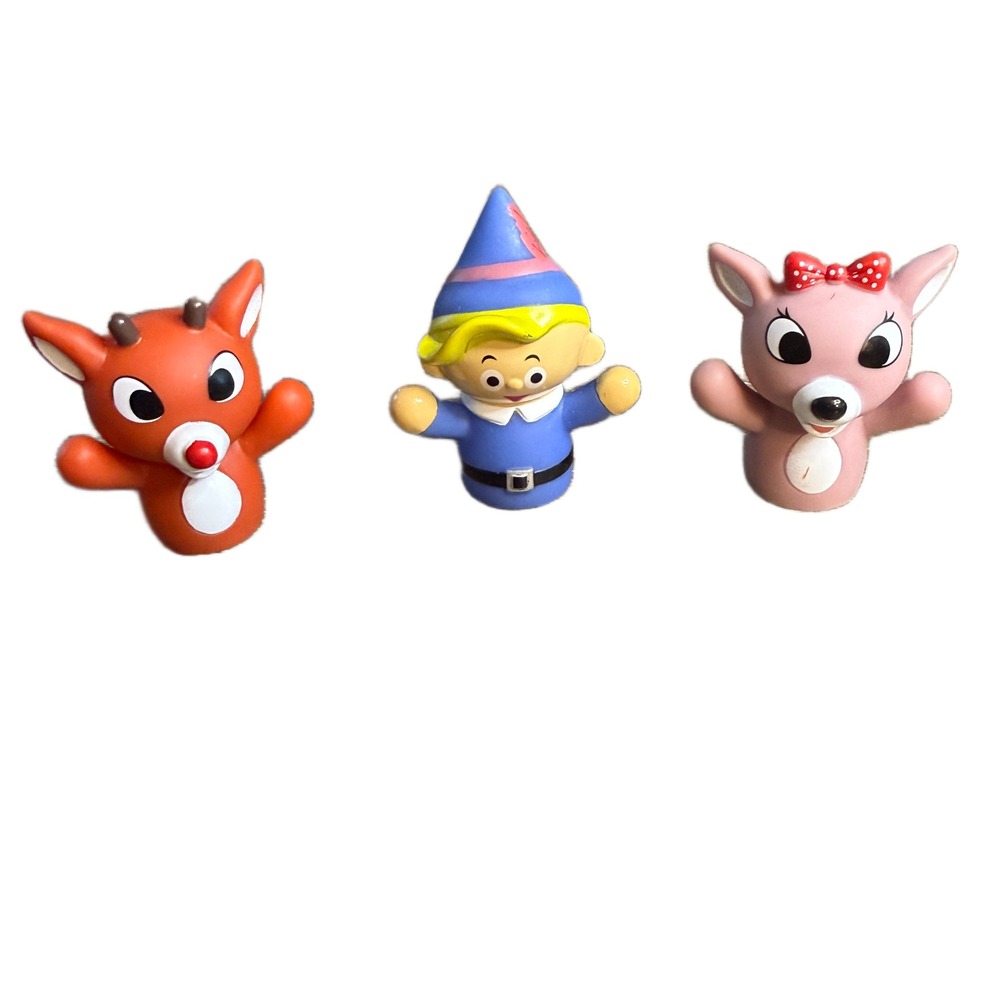 Classic‎ Rudolph Hermey Clarice Christmas Finger Puppets Set of 3 H47342